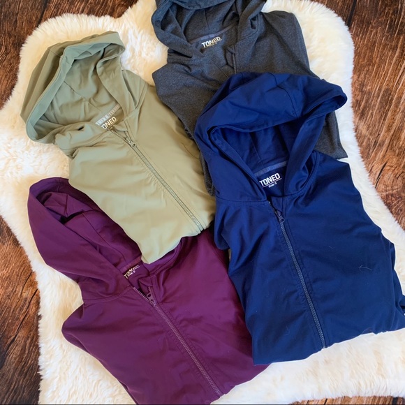 🎁 Set 4 NEW Workout Hoodies Toned by Ashy Bines - Picture 1 of 16